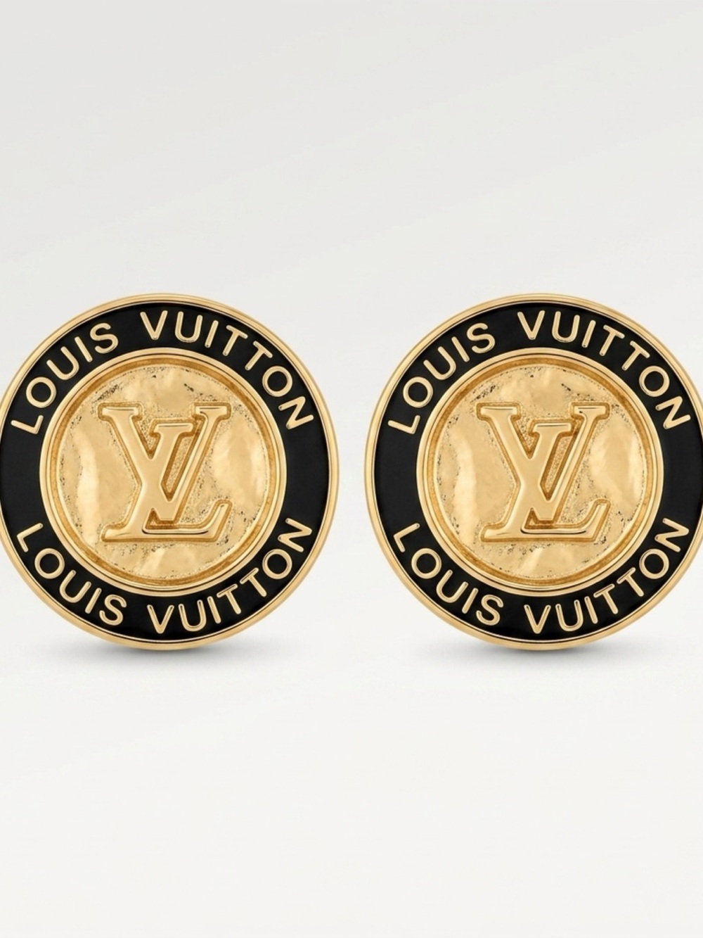 Gold Coin Stud Earrings - Classic Women Jewelry up-cycled button earrings